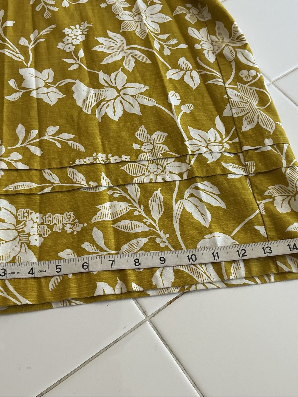 Anthropologie The Somerset Wide Leg Jumpsuit in Yellow Chartreuse Floral - Picture 6 of 11